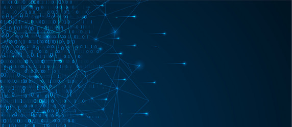 Abstract Technology Background - Data & Code vector image