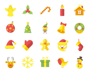 christmas icons Vector Image