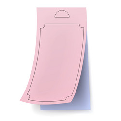 empty blank of order form for delivery service vector image