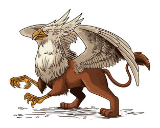 Mythical Griffin - Regal Creature vector image
