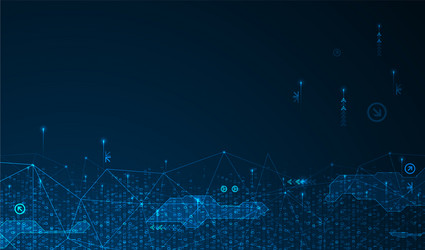 technology background big data concept binary vector image