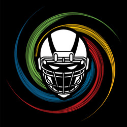 american football helmet graphic vector