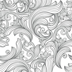 Elegant Scrollwork Pattern vector image