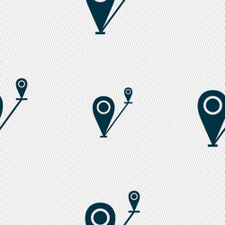 map pointer icon sign seamless abstract background vector image