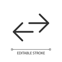 swap languages pixel perfect linear ui icon vector image