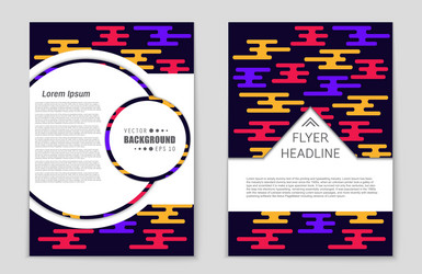 abstract layout background set for art vector image