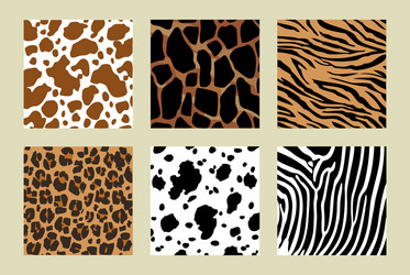 Seamless animal skin fabric pattern Royalty Free Vector
