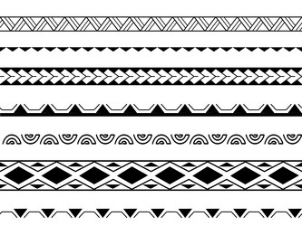 Ethnic Polynesian Seamless Pattern Vector Image