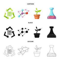 isolated object of and symbol collection vector image