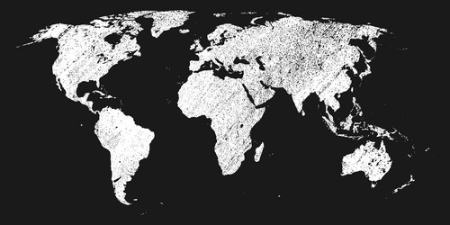 Old world map flat ancient Royalty Free Vector Image