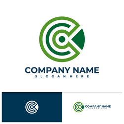 Letter c modern gradient logo design Royalty Free Vector