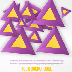 abstract triangles background object web vector image