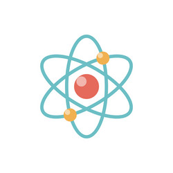 Hydrogen atom icon on white Royalty Free Vector Image