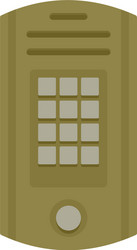 intercom icon flat style vector