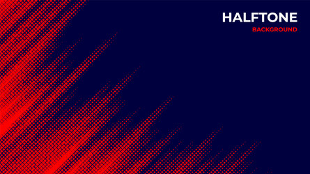 abstract halftone background with red and navy vector image
