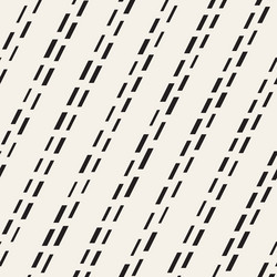black and white irregular dashed lines pattern vector image