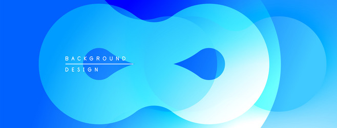 abstract blue shapes overlap creating dynamic vector image