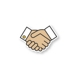 3d Hands Business Handshake Emoji On Stock Illustration 1961840182