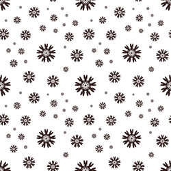 seamless pattern with abstract flowers repeating vector image