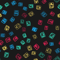 set line wav file document wma js and ogg vector image