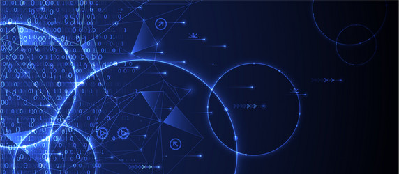 technology background big data concept binary vector image