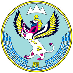 coat arms altai republic in russian vector