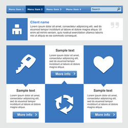 flat web design elements set vector image
