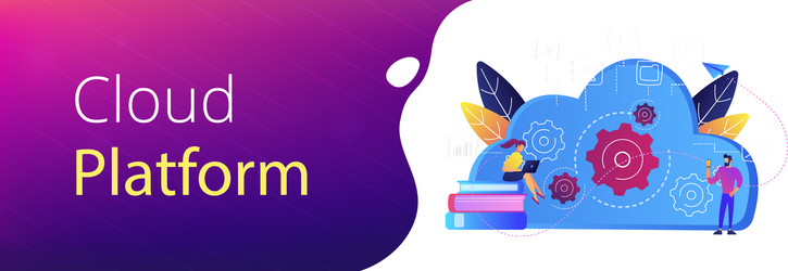 big data architecture header banner vector image