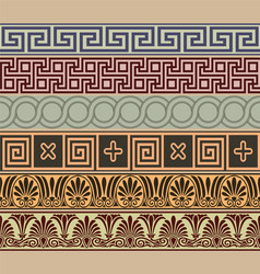 Greek borders Royalty Free Vector Image - VectorStock