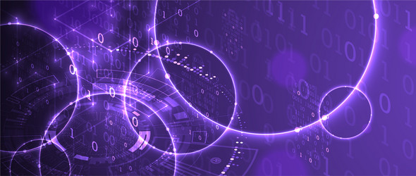 technology background big data concept binary vector image