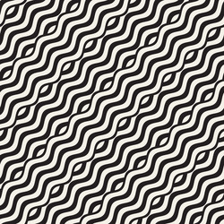 abstract geometric pattern with wavy lines vector image