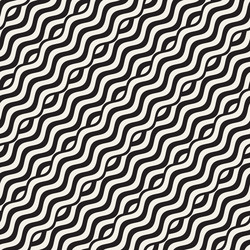 Abstract geometric pattern with wavy lines vector