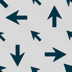 cursor arrow icon sign seamless pattern vector image