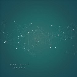 molecule connection structure neurons chain vector image