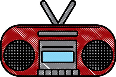 Radio stereo device Royalty Free Vector Image - VectorStock