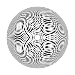 abstract circle 3dl dots pattern vector image
