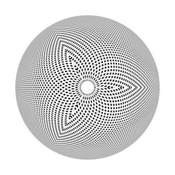 abstract circle 3dl dots pattern vector