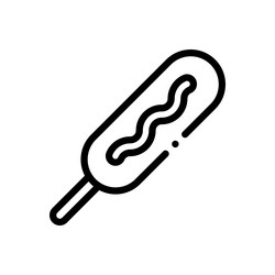 corn icon thin linear style design isolated vector image