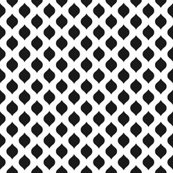wavy seamless pattern background in black vector image