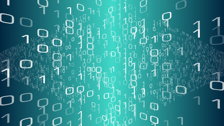 binary code algorithm machine learning digital vector image