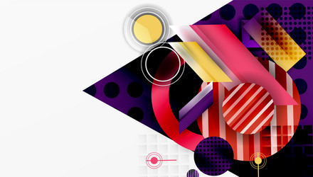 dynamic complex geometric abstract background vector image