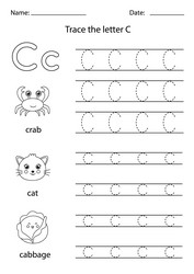 Learning english alphabet for kids letter Vector Image