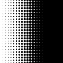 Monochrome Halftone Dot Pattern - Vertical vector image