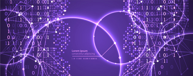 technology background big data concept binary vector image