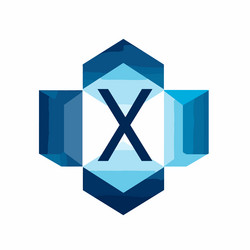 software innovation hub filled gradient initial vector image