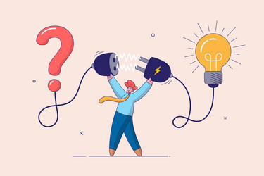 creativity idea concept solution solving problem vector image