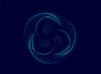 Spiral abstract background with dynamic waves vector