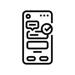 microcopy ux ui design line icon vector image