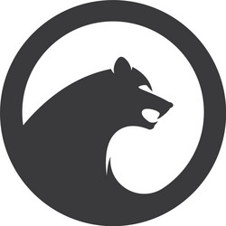 puma logo design Vector Image