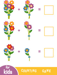 counting game for children count number vector image